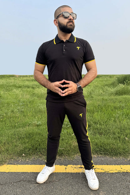 Premium Yellow & Black Twinset