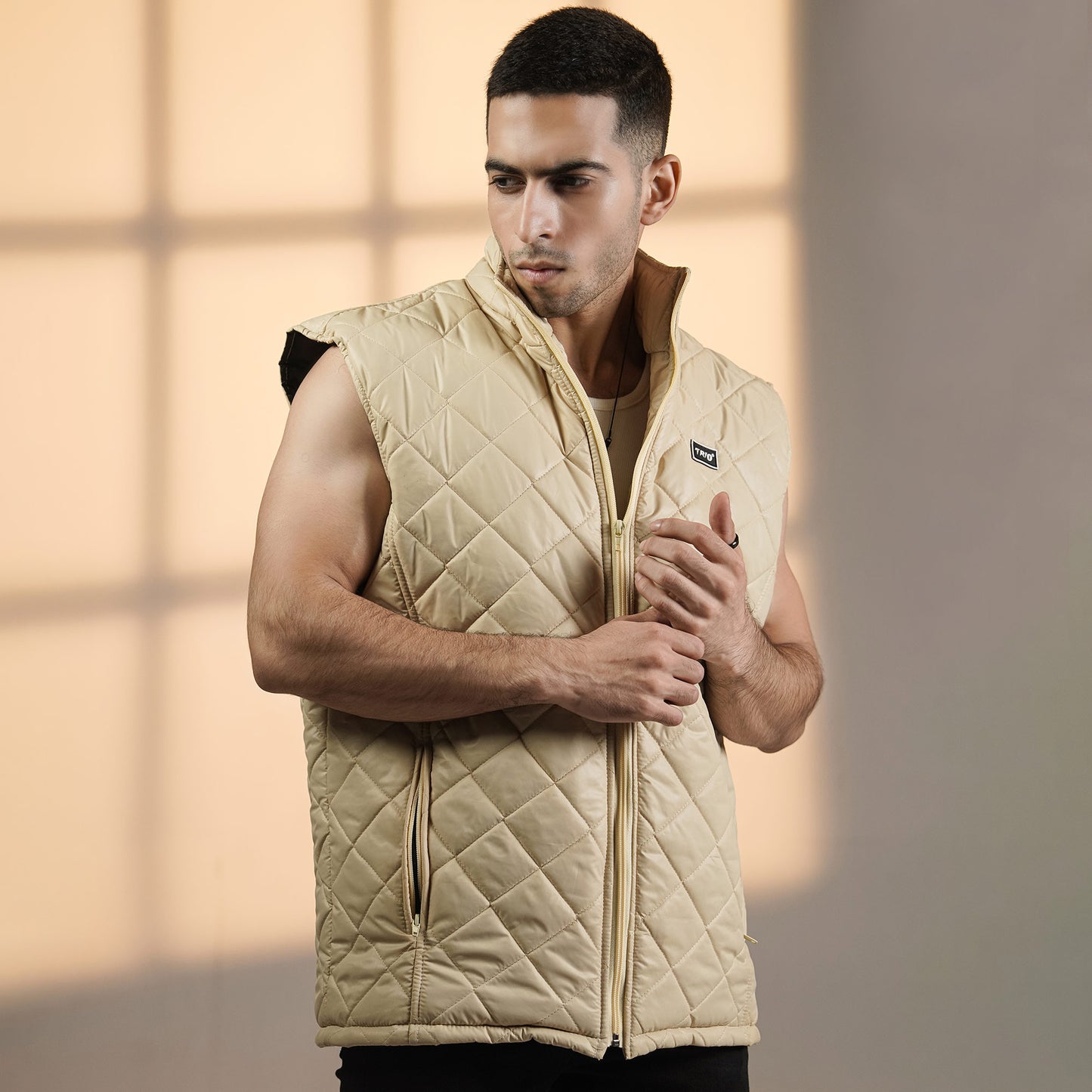 Premium Half Sleeve Puffer Jacket - J 002