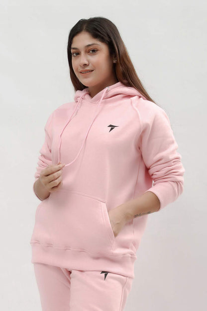 Women Cherub Pink Hoodie