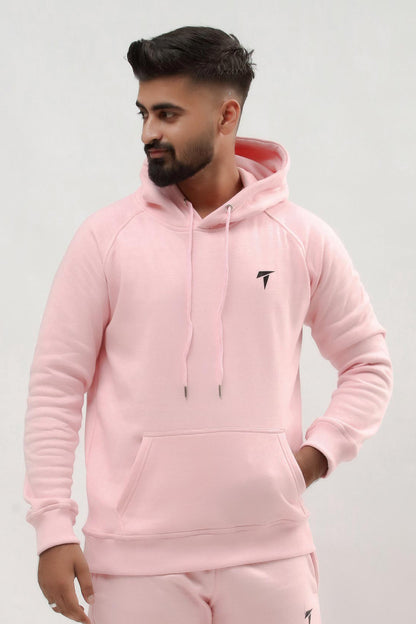 Men Cherub Pink Hoodie