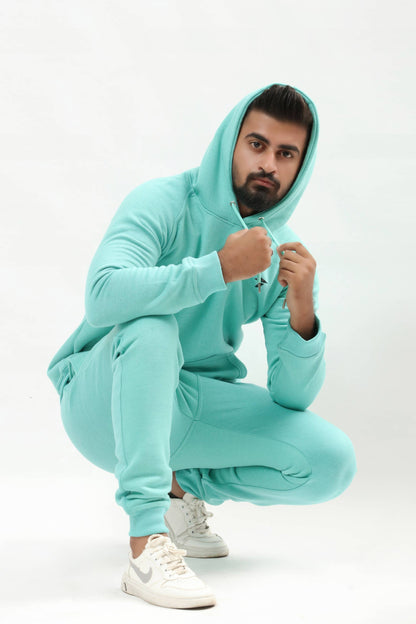 Men Cerulean Hoodie